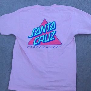 light pink Santa Cruz t shirt